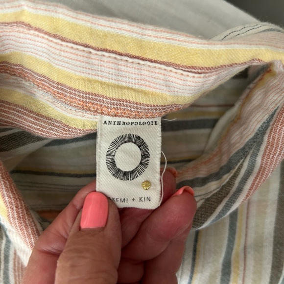 Anthropologie Multicolor Striped Shirt - Picture 6 of 8